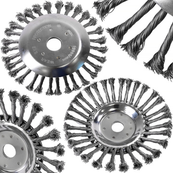 Rasentrimmer Kopf Bürste 8" 25,4 Drahtbürste  Motorsense Bürste Unkraut