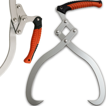 Holzzange 12" Für Rundholz bis Ø 30 cm Handpackzange Handhebezange Holzgreifer