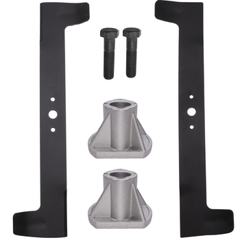 102cm High-Lift Klingensatz für BRILL GARTENLAND JOHN DEERE + HALTER + SCHRAUBE + KEIL