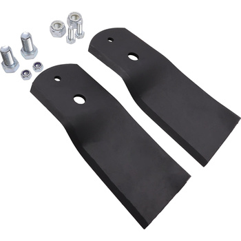 2 x 17 CM Rasenmähermesser + Schrauben und Muttern (Satz)