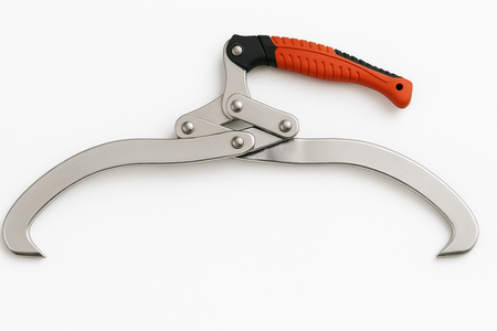 Holzzange 12" Für Rundholz bis Ø 30 cm Handpackzange Handhebezange Holzgreifer