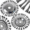 Rasentrimmer Kopf Bürste 8" 25,4 Drahtbürste  Motorsense Bürste Unkraut