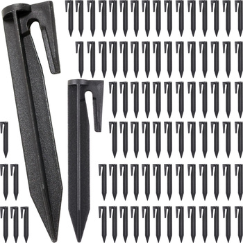 Kabelhalter 100xr Erdspieße Haken für Mähroboter Erdnäge Nägel Begrenzungskabel