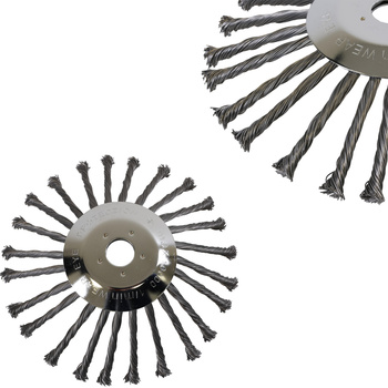 Unkrautbürste 10" 255mm für Motorsense Rassentrimmer Drahtbürste