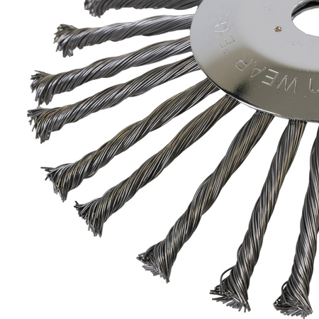 Unkrautbürste 10" 255mm für Motorsense Rassentrimmer Drahtbürste