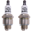 2x Zündkerze für Briggs & Stratton Motoren: BS-SV 992300 992300C 802592S RJ1