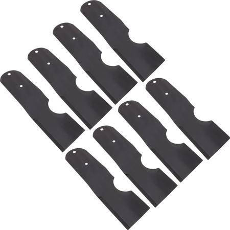 Messer satz 8x 25cm für Gutbrod 76 RTH 12/76 HN 675C 12.5/76 M 500 M510C 11/30