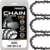 3x Sägekette Kettensäge 25cm 1,3mm 1/4" 60 TG für Stihl MS 151 C-E