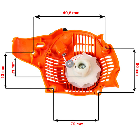Seilzugstarter für Kettensäge Husqvarna 235, 235e, 236, 240, 240e 545008025