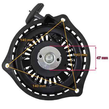 Seilzugstarter für HANSEATIC BRM 46-141 T Trike,  BRM46141 Rasenmäher Starter